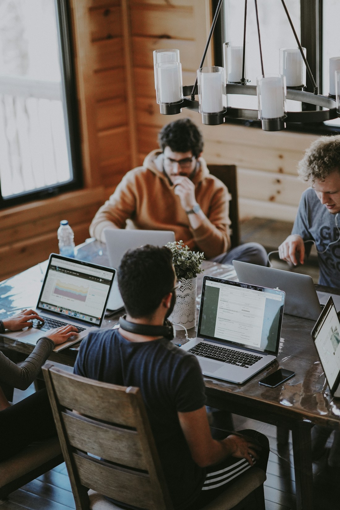 Professional advisory team in a modern business meeting